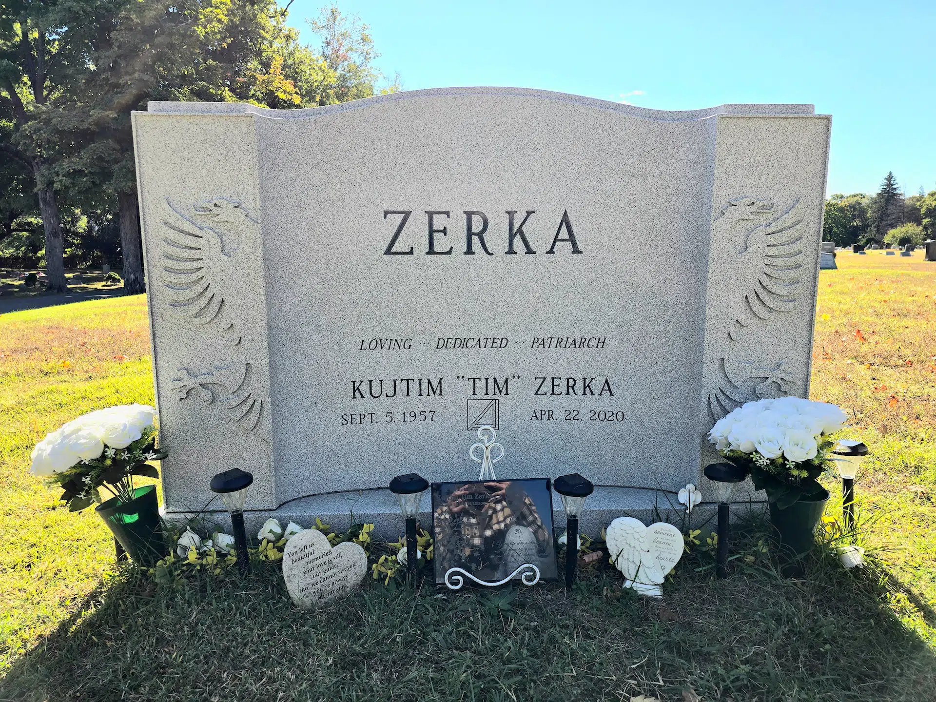 Granite (laser-engraved) Laser-Engraved Headstone hand-carved by Laser Memorials in NJ — image 4