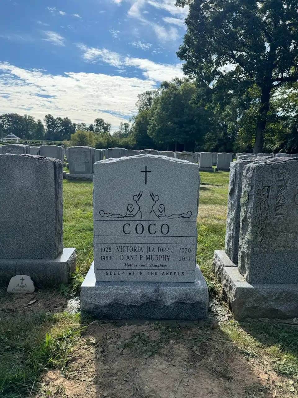 Granite (laser-engraved) Laser-Engraved Headstone hand-carved by Laser Memorials in NJ — image 6