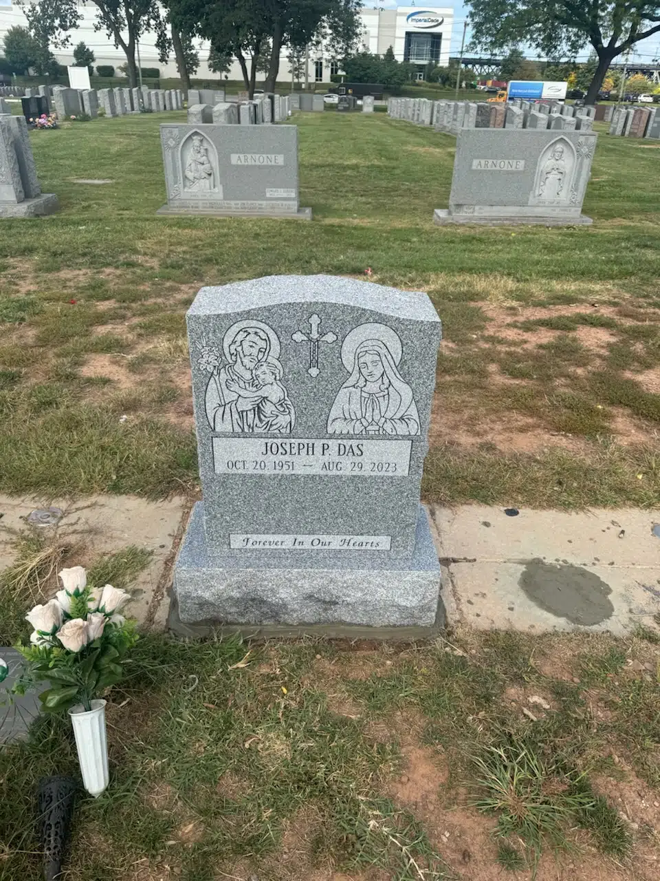 Granite (laser-engraved) Laser-Engraved Headstone hand-carved by Laser Memorials in NJ — image 7
