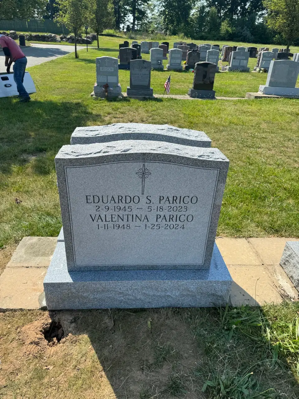 Granite (laser-engraved) Laser-Engraved Headstone hand-carved by Laser Memorials in NJ — image 3